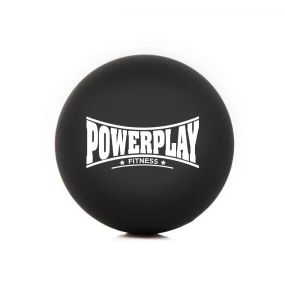 Масажний силіконовий м'яч PowerPlay PP-4354 Silicone Lacrosse Ball (6.3см.) Чорний