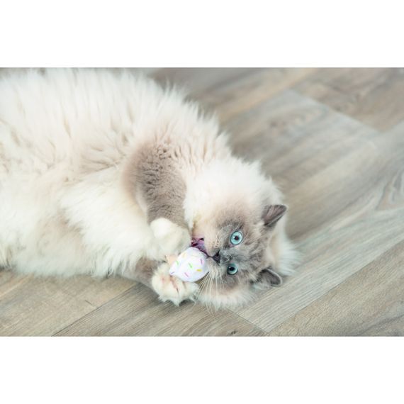 Іграшка Trixie для котів Морозиво і тістечко плюш з котячою м ятою 7 см | Зображення 7