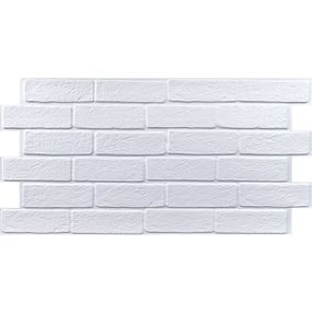 Декоративна ПВХ панель біла цегла 960х480х4мм SW-00001427