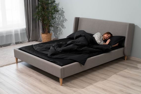 Підковдра ARDESTO Mix&amp;Match Premium, 160х220см, 100% бавовна, сатин, чорний (ART1622DVL) | Зображення 4