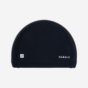 Шапочка для плавання текстильна розмір S чорна - S 53-56cm