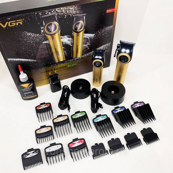 Практичная машинка для стрижки волос VGR 2 в 1 V-001 V-977 GOLD, Машина для стрижки в домашних условиях IY-85 | Зображення 5