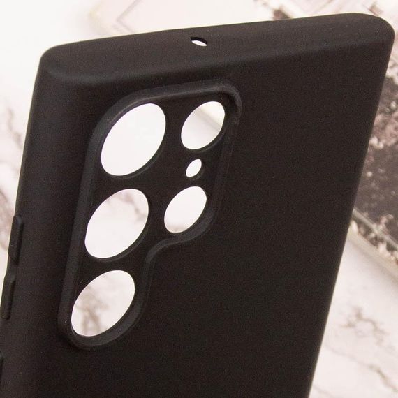 Чехол TPU GETMAN Liquid Silk Full Camera для Samsung Galaxy S24 Ultra Черный / Black | Зображення 5