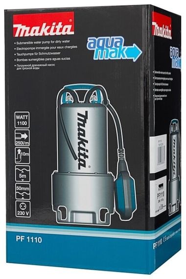 Насос занурювальний для брудної води Makita PF1110 | Зображення 1