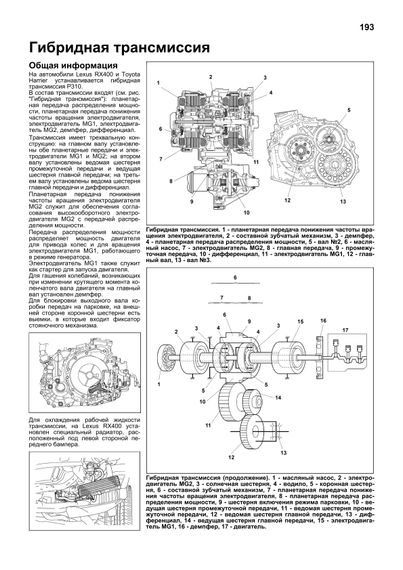 Lexus RX400h / Toyota Harrier Hybrid. Руководство по ремонту и эксплуатации. Книга | Зображення 7