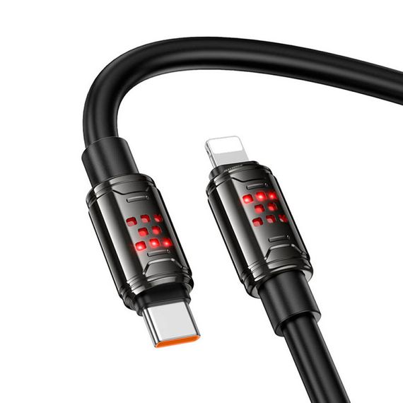 Кабель Hoco U143,Type-C-Lighting,27W,длина 1.2м,Black,BOX | Зображення 1
