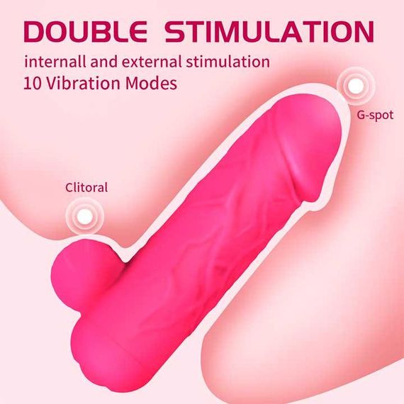 Реалистичный смарт мини-вибратор для клитора Love Spouse фуксия –  Смарт вибраторы | Зображення 3