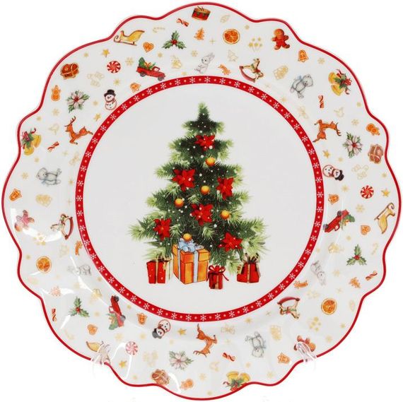 Тарілка Christmas Tree 27.5см обідня червона