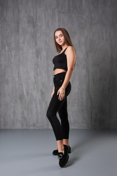 Броги женские Fashion Saint 3762 38 размер 24 см Черный | Зображення 8