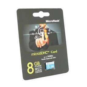 Карта пам'яті Microflash Micro SD швидкість передачі даних 28MB/s, class10, 8G