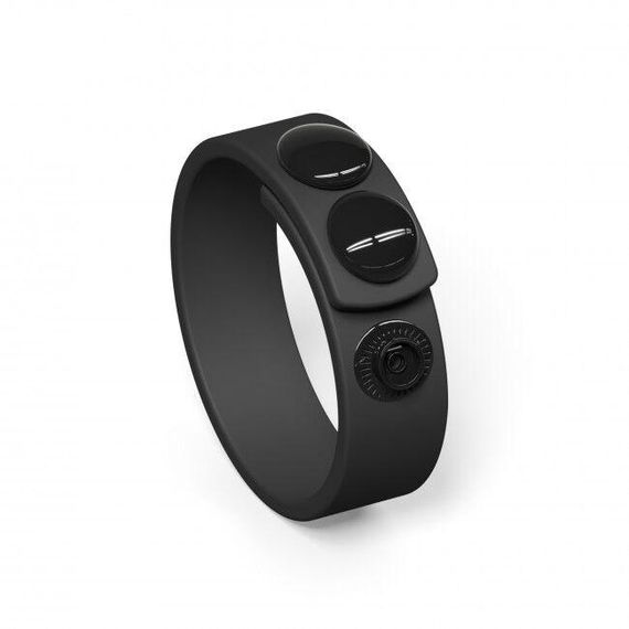 Регулируемое эрекционное кольцо на кнопках Love To Love HERO RING - BLACK ONYX Sex Aura