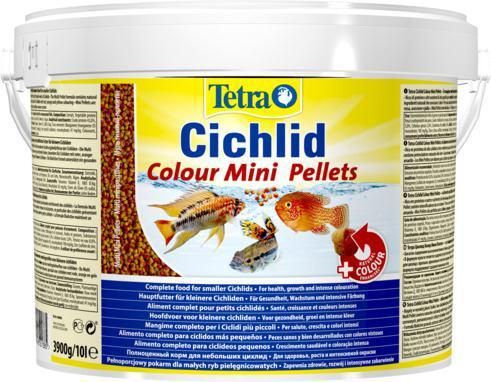 Сухий корм для акваріумних риб Tetra в гранулах «Cichlid Colour Mini» 10 л (для всіх цихлідів)