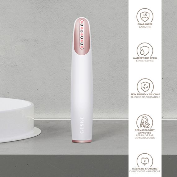 Пристрій для зміцнення і тонізації шкіри обличчя GESKE Skin Firming Wand 7в1 starlight, Бежевий | Зображення 2