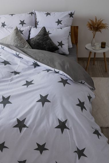 Постельное белье двуспальное ТЕП Soft dreams Morning Star Grey 2-03858-25305 180х215 см серое | Зображення 3