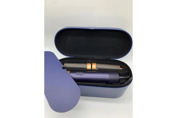 Стайлер 5в1 HAIR BRUSH Styler + Коробка с функциями объема, выпрямление, накручивание темно-синий | Зображення 3