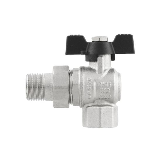 Кран кутовий кульовий Raftec BLACK DN15 ЗВ 1/2" метелик DRBS1-U | Зображення 4