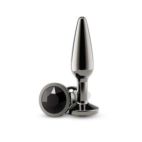 Анальна пробка NS Novelties Rear Assets — Tapered — Medium — Gunmetal — Black Sex Aura