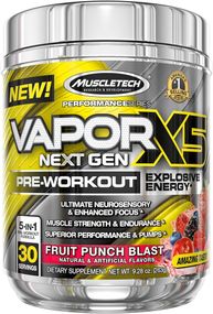 Передтренувальний комплекс Muscletech Vapor X5 Next Gen Pre-Workout 263 g (Fruit punch blast)
