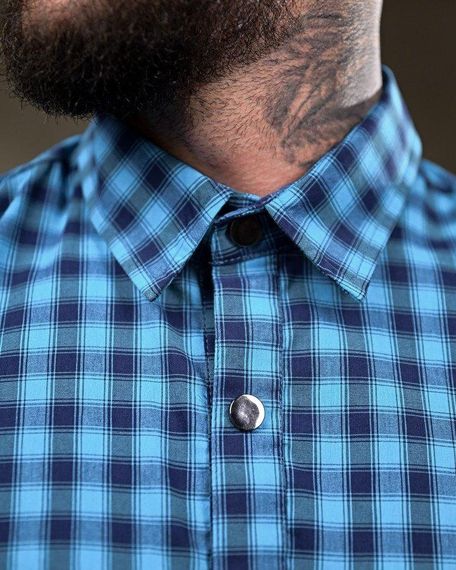 Летняя тактическая рубашка клетка sea ПП4761 | Зображення 7