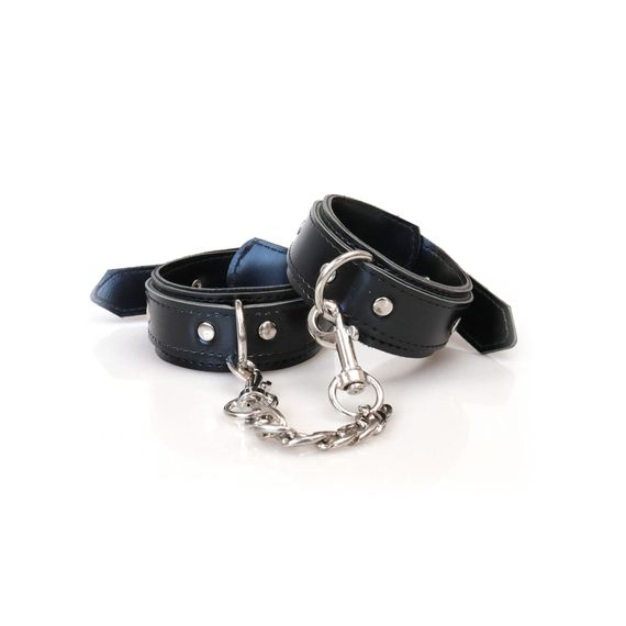 Наручники из экокожи Art of Sex Handcuffs Emoji Черные One Size | Зображення 3