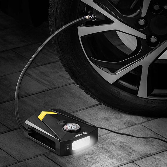 Насос автомобільний для шин 12в в прикурювач 12V, Компресор для підкачки коліс, Компресор підкачки шин RV-73 | Зображення 7