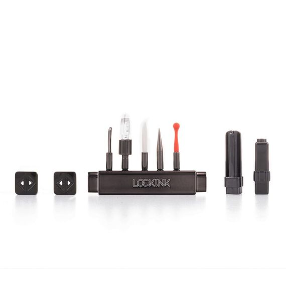 БДСМ-набір LOCKINK Teasing & Impact-Play Set, чорний, маска, кляп, затискачі для сосків, тиклер, шльопалка | Зображення 1