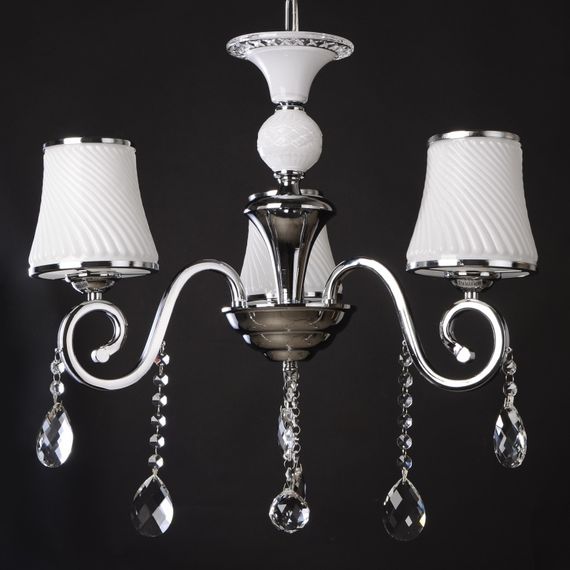 Люстра подвесная хрустальная с абажуром E14 40W CH (BCL-384S/3) | Зображення 3