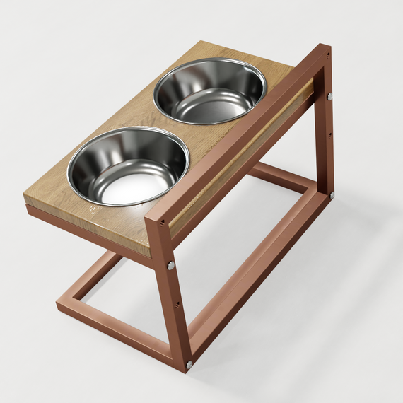 Миски на регулируемой подставке для средних собак Hollky Flex M (2 × 0.85 л) FM-422530-GLNT | Зображення 7