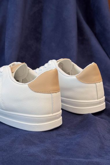 Кеди чоловічі демісезонні, колір біло-бежевий, 248RR147-1 | Зображення 3
