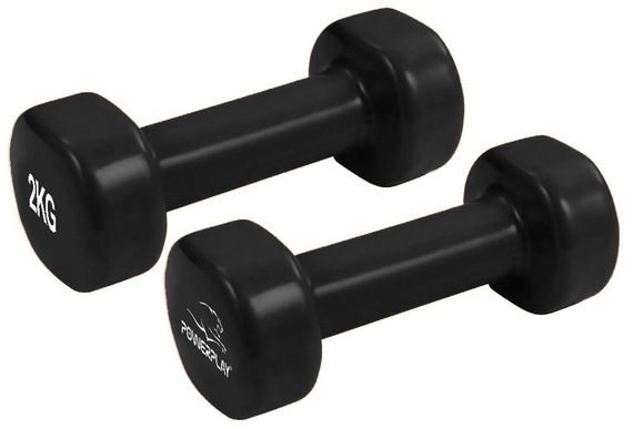 Набір гантелей в кейсі 9 кг. Паверплей 4121 Fitness Dumbells (2шт.*1кг. 2шт.*1,5кг. 2шт.*2кг.) | Зображення 9