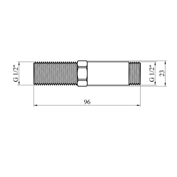 Згін посилений LexLine 1/2" ЗЗ нікельований НК0641-Вн | Зображення 1