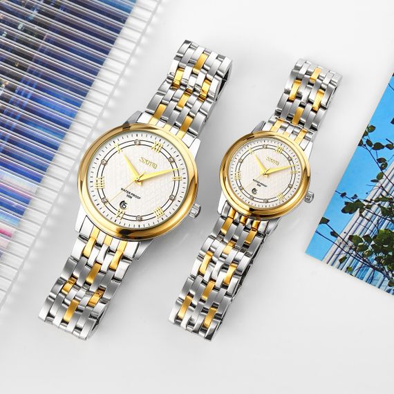 Skmei 9272TGDSI-S Gold/Silver-Silver Lady | Зображення 3