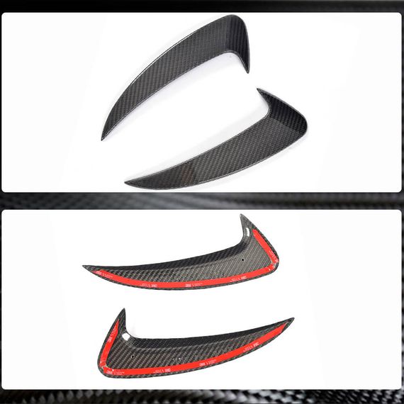 Накладки на задній бампер (для AMG-Line 2017-2019, Карбон) для Mercedes E-class coupe C238 рр | Зображення 3