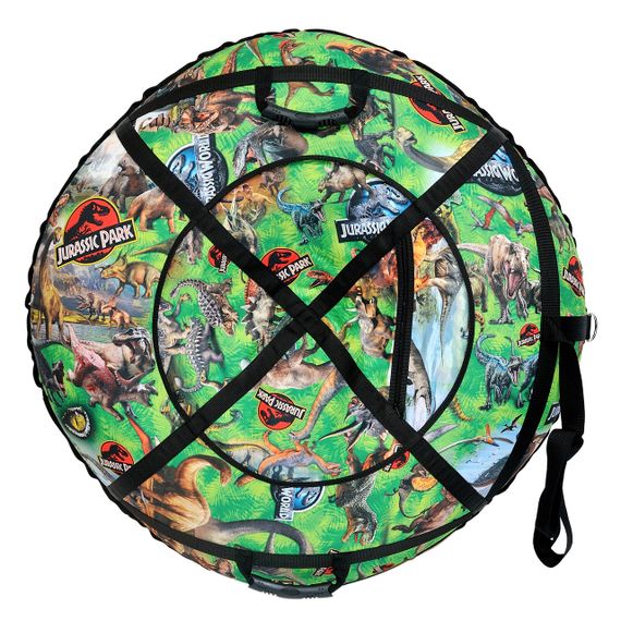 Тюбінг для катання по снігу 100 см "динозаври" (Оксфорд, ПВХ) санки ватрушка | Зображення 5