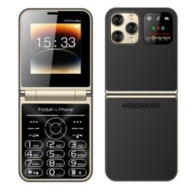 Кнопковий мобільний телефон розкладачка AIEK I16 Max на 4 сім карти Black