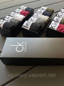 Подарунковий комплект трусів Calvin Klein, чоловічі труси Кельвін Кляйн в коробці на 4 штук, набір бавовняних трусів