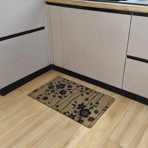Килимок універсальний для підлоги льон Квіти 60*90см Дариана | Зображення 4