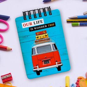 Блокнот на пружині A7 Our life is wonder trip (BL7_20J003)