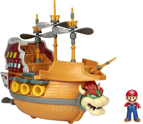 Игровой набор Super Mario Deluxe Bowser's Airship летающая крепость Боузера | Зображення 1