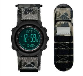 Чоловічий годинник Awarder 036 Nylon Pro Black-Camo Green 1202-0104