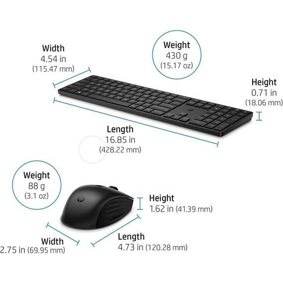 Комплект HP 650 Wireless UA Black (4R013AA) | Зображення 1