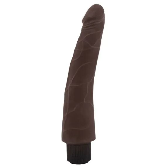 Вібратор з кібершкіри Chisa T-skin ReaL Flirtation на батарейках, коричневий Sex Aura | Зображення 1