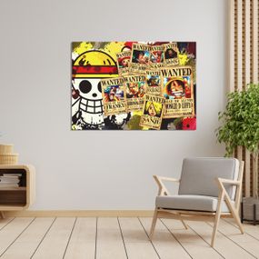 Плакат-постер з принтом Кавун One Piece Ван-Піс Розшукові листівки Піратів солом'яного капелюха ПЛ000696(A1)