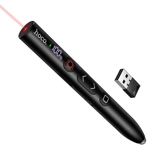 Лазерна указка Hoco GM203 Touch + стілус 180mAh Black