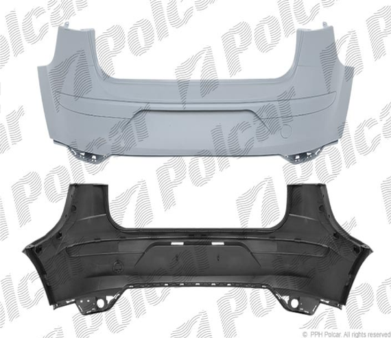 Задний бампер Seat Altea '04-12 (Polcar) 5P0807417TGRU, 6755961
