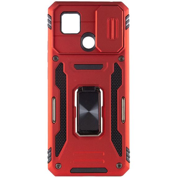 Ударостійкий чохол Camshield Army Ring для Xiaomi Redmi 9C / 10A Силікон, Червоний / Red | Зображення 3