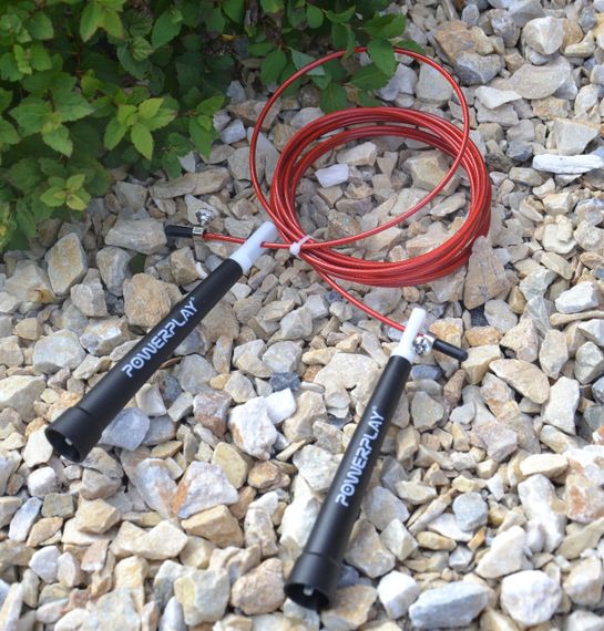 Скакалка швидкісна PowerPlay 4202 Ultra Speed Rope Червона (2,9m.) | Зображення 4