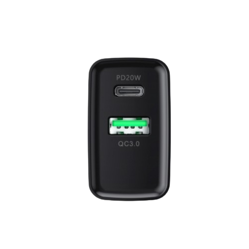 Зарядний пристрій мережевий USB/Type-C 20W чорний Havit HV-UC111 | Зображення 2