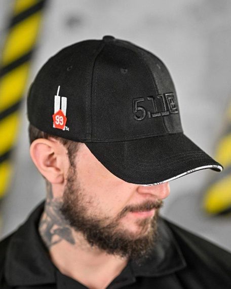 Бейсболка 5.11 вільна чорна | Зображення 1