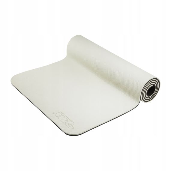 Килимок (мат) спортивний 4FIZJO TPE 180 x 60 x 0.6 см для йоги та фітнесу Grey/Black (P-5907739317100) | Зображення 4